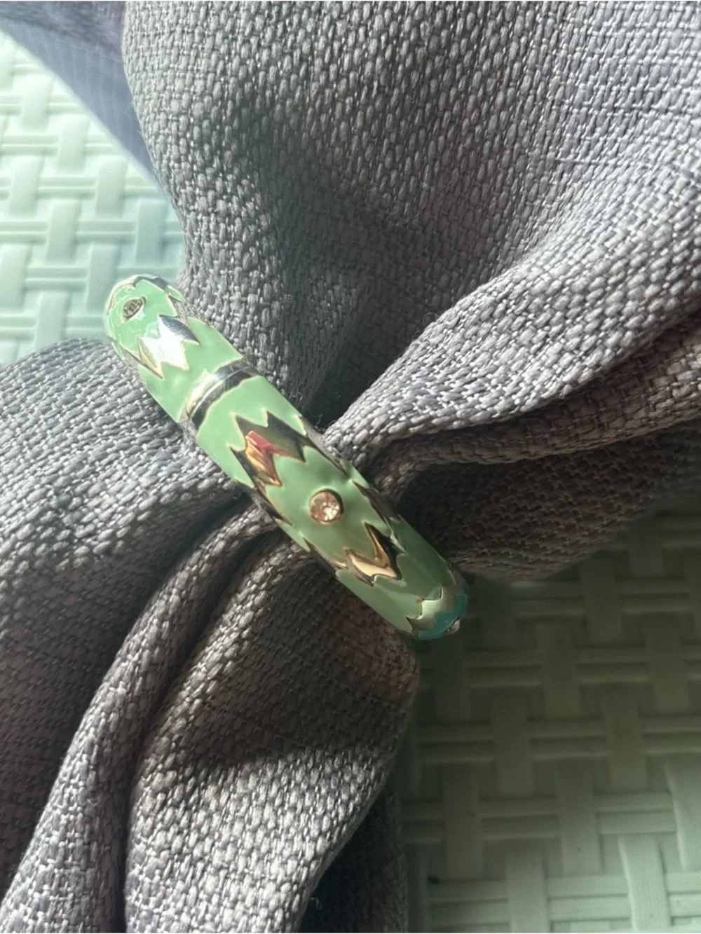 N/A turquoise enamel